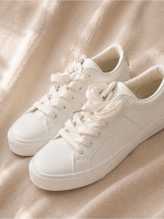 Shoes - Classic White Women's Low-Top Sneakers